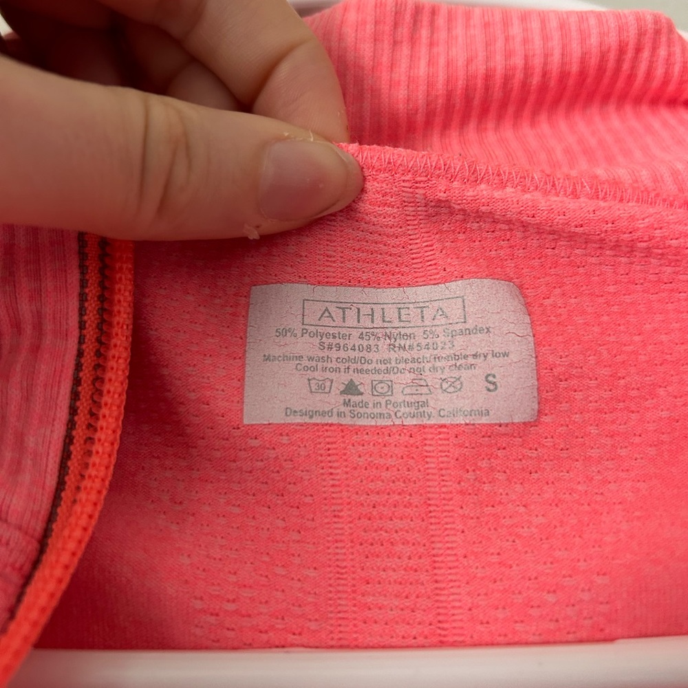 Athleta Fast Track Half Zip Pullover Size Small - image 7